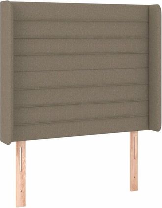 vidaXL Cabecero Con Led De Tela Gris Taupe 103x16x118/128 Cm Vidaxl