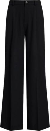 Ralph Lauren Pantaloni a gamba larga con pieghe Kirahn - - Trousers - Donna - Nero - S