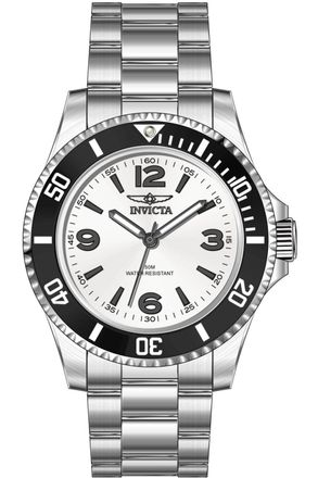 Invicta Specialty 69712 Herenhorloge - Quartz Uurwerk - Roestvrij Staal met Zilveren Wijzerplaat - 40 mm