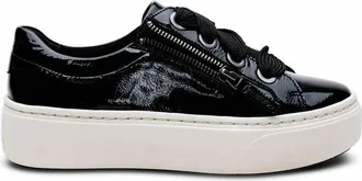 Aetrex Womens Aubrey Arch Support Sneaker In Black