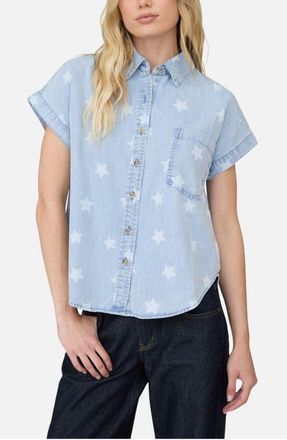 J.O.A. Washed Denim Shirt at Nordstrom, Size Medium