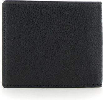 Gucci Mens Black Bi-Fold Wallet With Logo Calf