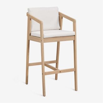 Sklum Taburete Alto De Jard&iacute;n En Madera De Acacia Kaela Sklum