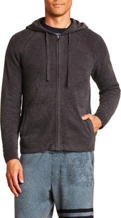 Barefoot Dreams CozyChic Lite Zip Hoodie in Carbon at Nordstrom, Size Xx-Large