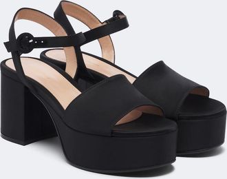 Gianvito Rossi Satin platform sandals