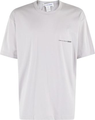 Comme Des Gar&ccedil;ons T-shirt met geprint logo - Heren - T-shirts - Grijs - XS - Katoen - Tops