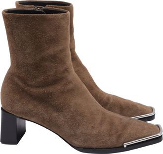 Alexander Wang Ankle Boots in Brown Suede
