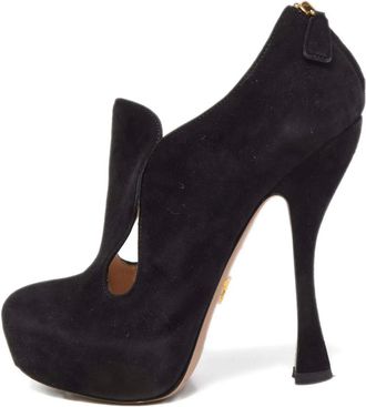 Prada Pumps in pelle scamosciata 135mm - Nero