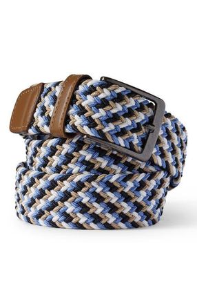 Lands End Elastic Braid Belt in Slate Blue Multi at Nordstrom, Size Xx-Large