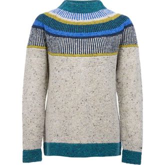 Celtic & Co. Statement Donegal Wool Sweater in Oatmeal Fleck /Icelandic at Nordstrom, Size X-Large