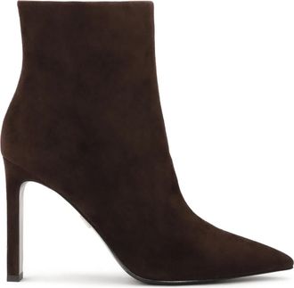 Kazar Elegante Laarsjes met Hak - Dames - Laarzen met Hak - Bruin - 36 EU - Su&egrave;de - Schoenen