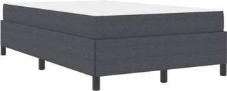 vidaXL Estructura De Cama Gris Oscuro 120 X 200 Cm Telas De Pana Vidaxl