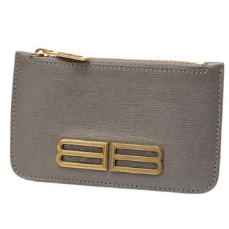 Balenciaga Pre-owned Leather Wallet - unisex - Balenciaga Vintage - Vintage Wallets - Gray - ONE SIZE - Pre-owned