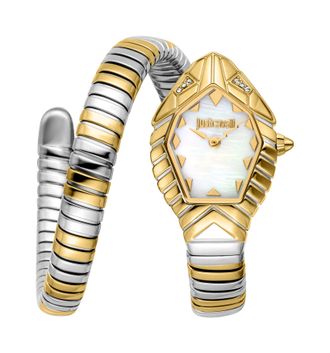Just Cavalli Womens Snake MOP Dial, 316L Stainless Steel Watch