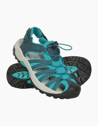 Mountain Warehouse Womens Mountain Warehouse Womens/Ladies Seaside Drainage Sandals - Blue/Green - Size: 4