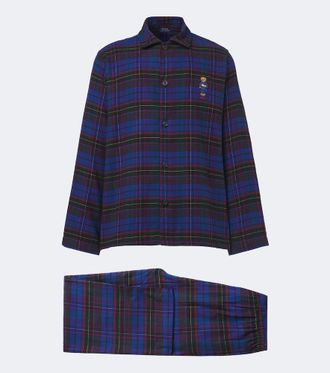 Polo Ralph Lauren Polo Bear plaid cotton flannel pajamas