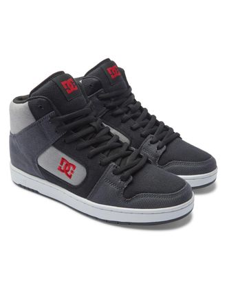 DC Sneaker DC SHOES Manteca 4 Hi Zero Waste, Herren, Gr. 7,5(40), rot (schwarz, rot, grau), Obermaterial:Obermaterial: Leder (Kuh) / Futter: Textil / Aus