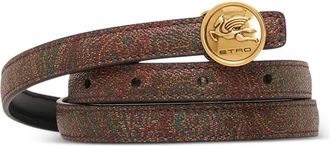 Etro Cintura con fibbia e motivo paisley - Marrone
