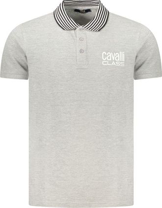 Cavalli Grigio Cotton Men Mens Polo