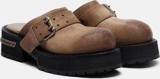 Balenciaga Venom leather mules