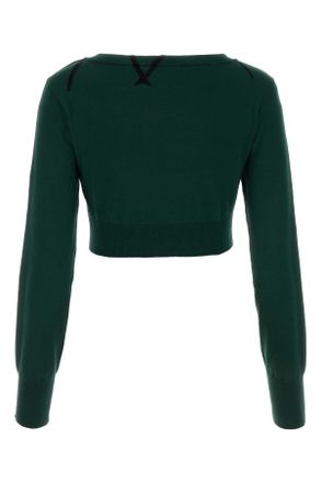 Burberry Argyle-Jacquard Cotton Sweater - Green