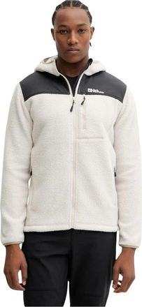 Jack Wolfskin Kammweg Pile Jacket - Heren - Fleece jassen - Wit - S - Wol - Fitness