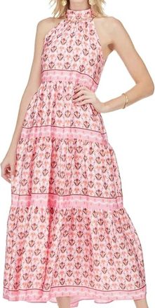 Jade Yoga Halter Maxi Dress In Tribeca