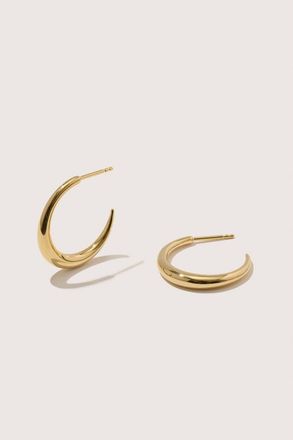Otiumberg 14kt Gold Vermeil Graduated Hoops in Yellow Toned Gold at Nordstrom