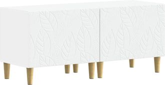 vidaXL Mueble De Tv Blanco Madera De Ingenier&iacute;a Vidaxl