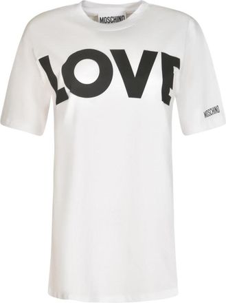 Moschino Stijlvolle T-shirts en Polos - Dames - T-shirts - Wit - S - Tops