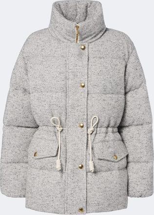 Moncler Piumino in tweed di misto lana