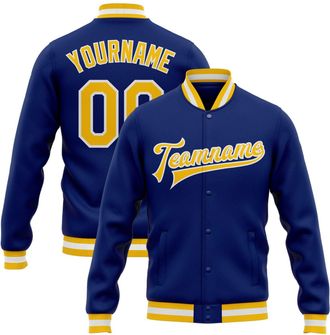 Generic Custom Varsity Jacket Personalized Baseball Jackets Men Women Youth Customized Name Number Letterman Baseball Jackets