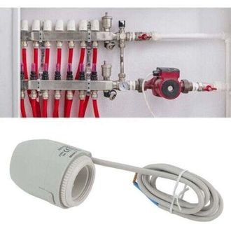 OEM Actuador T&eacute;rmico El&eacute;ctrico, V&aacute;lvula De Calefacci&oacute;n Por Suelo Radiante Impermeable Ip54 De 2 W, Colector De Actuador T&eacute;rmico El&eacute;ctrico Para Termostato 