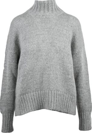 Alpha Studio Truien & Vesten, Dames, Grijs, S, Wol, Turtleneck Trui