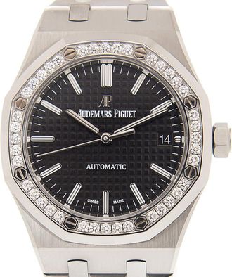 Audemars Piguet Royal Oak Automatic Diamond Black Dial Unisex Watch 15451ST.ZZ.1256ST.01.A