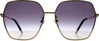 Furla Butterfly Womens Gold Grey Smoke Gradient SFU628 Metal - One Size