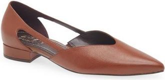 Naturalizer Sydney Pointed Toe Flat in Caramel Brown at Nordstrom, Size 8.5