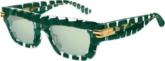 Bottega Veneta Stijlvolle Zonnebril - unisex - Zonnebrillen - Groen - 50 MM - Accessoires