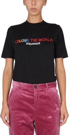 Dsquared2 Logo Print T-Shirt - Black