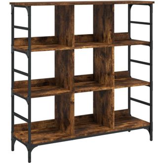 vidaXL Aparador De Madera De Ingenier&iacute;a Marr&oacute;n Ahumado 102x32x103,5 Cm Vidaxl