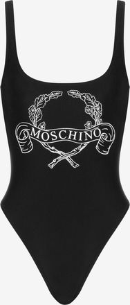 Moschino Costume intero Laurel Crown Logo - Nero