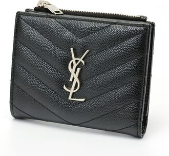 Saint Laurent Black Leather Wallet (Bi-Fold) (Pre-Owned)
