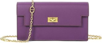 Tiffany & Fred Saffiano Leather Convertible Wallet/Clutch