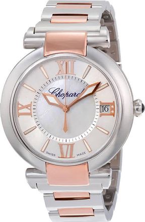 Chopard Imperiale Silver Mother of Pearl Dial Stainless Steel and Rose Gold Mens Watch 388531-6007