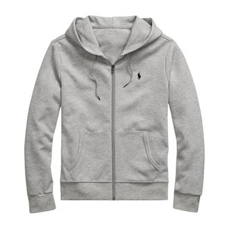 Polo Ralph Lauren Zip-throughs, male, Gray, 2XL, Double-Knit Full-Zip Hoodie