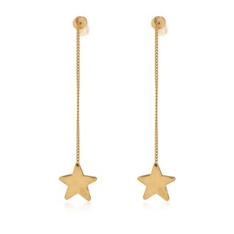 Jil Sander Lange Oorbellen - Dames - Oorbellen - Geel - ONE Size - Accessoires