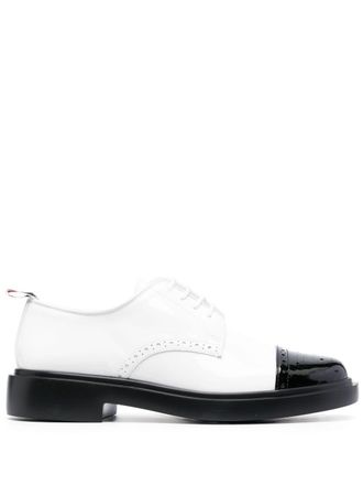 Thom Browne Brogues con punta a contrasto - Bianco