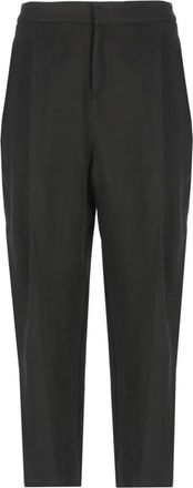 Elisabetta Franchi Pantaloni con pieghe - Nero