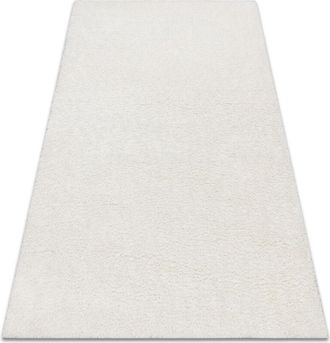 RugsX Rugsx - Alfombra Buenos 7001 Shaggy Liso, De Un Solo Color Blanco White 120x170 Cm