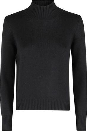 Gran Sasso Trui met trechterhals - Zwart